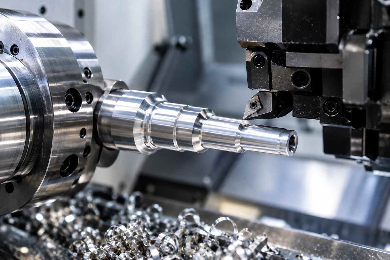 Usinage de précision d’une pièce ronde profilée sur une machine CNC